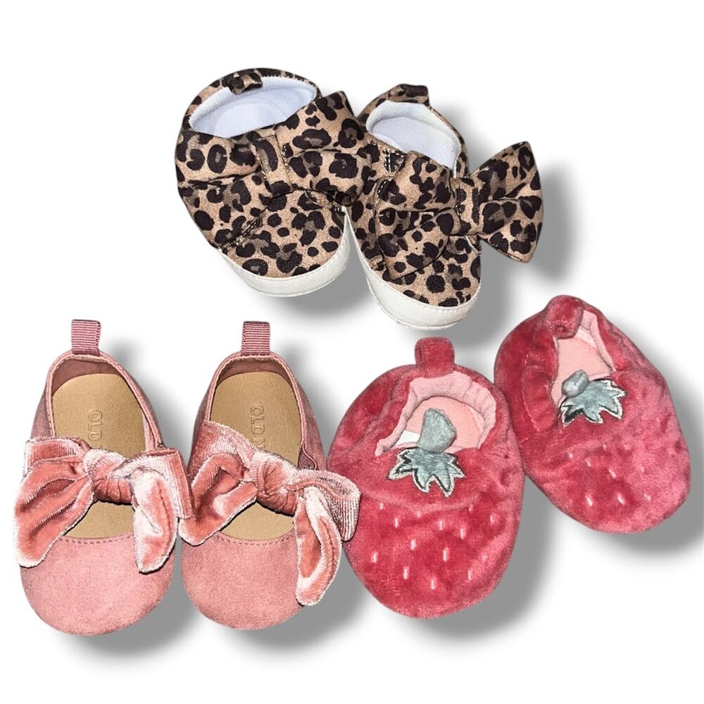 Baby Girls Shoe Bundle – 3 Pairs